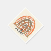 Halloween Vibes Boho Rainbow Herfst Halloween Servet (Hoek)