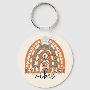 Halloween Vibes Boho Rainbow Herfst Halloween Sleutelhanger