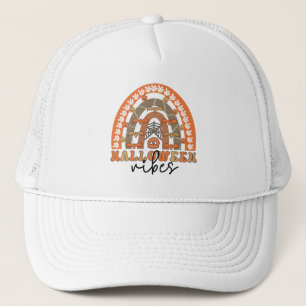 Halloween Vibes Boho Rainbow Herfst Halloween Trucker Pet