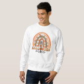 Halloween Vibes Boho Rainbow Herfst Halloween Trui (Voorkant volledig)