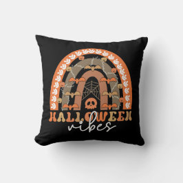 Halloween Vibes Boho Rainbow Herfst Spooky Kussen
