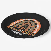 Halloween Vibes Boho Rainbow Herfst Spooky Papieren Bordje (Gekanteld)