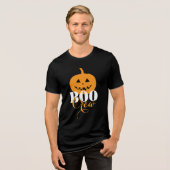 Halloween Vibes BOO CREW Tri-Blend Shirt (Voorkant volledig)