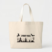 Halloween Vibes Boodschappentas Grote Tote Bag (Voorkant)