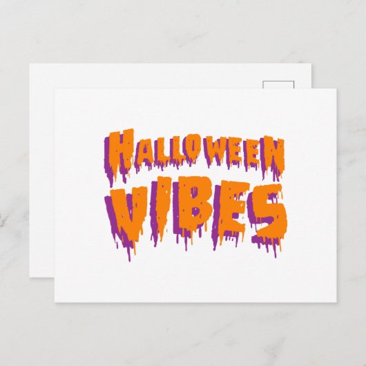 Halloween Vibes Briefkaart (Voorkant / Achterkant)