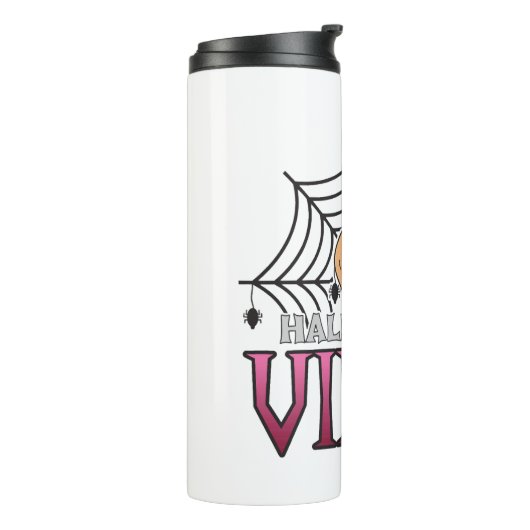 Halloween Vibes, Halloween, eng, kostuum Thermosbeker (Gedraaid links)