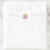 Halloween vibes hart sticker (Tas)