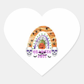 Halloween vibes hart sticker