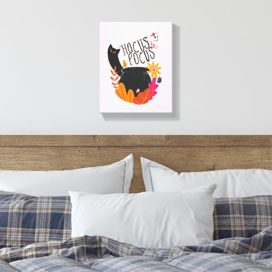 Halloween Vibes • Hocus Pocus Canvas Afdruk (Insitu (Slaapkamer))