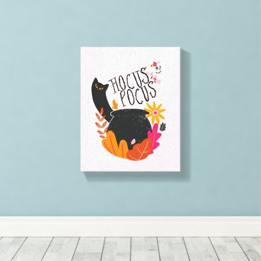 Halloween Vibes • Hocus Pocus Canvas Afdruk (Insitu (Houten vloer))