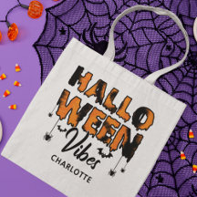 Halloween Vibes Modern Typography Custom Name