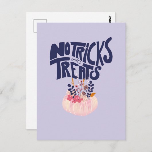 Halloween Vibes • No Tricks, just Treats Briefkaart (Voorkant / Achterkant)