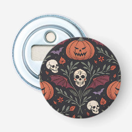 Halloween Vibes Pattern Button Flesopener