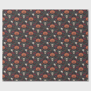 Halloween Vibes Pattern Cadeaupapier
