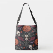 Halloween Vibes Pattern Crossbody Tas (Achterkant)