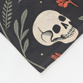 Halloween Vibes Pattern Fleece Deken (Hoek)