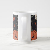 Halloween Vibes Pattern Grote Koffiekop (Achterkant)