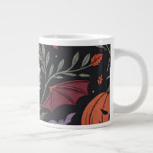 Halloween Vibes Pattern Grote Koffiekop (Rechts)