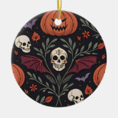 Halloween Vibes Pattern Keramisch Ornament (Voorkant)