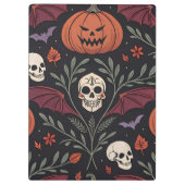 Halloween Vibes Pattern Klembord (Achterkant)