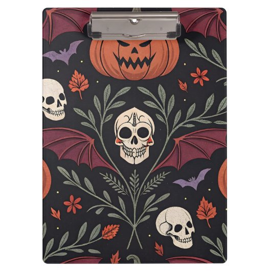 Halloween Vibes Pattern Klembord (Voorkant)