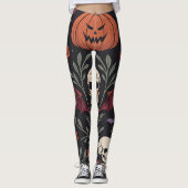 Halloween Vibes Pattern Leggings (Voorkant)