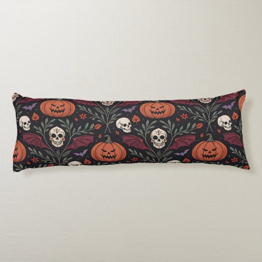 Halloween Vibes Pattern Lichaamskussen (Achterkant)