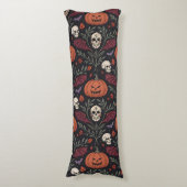 Halloween Vibes Pattern Lichaamskussen (Voorkant Verticaal)