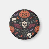 Halloween Vibes Pattern Magneet (Voorkant)