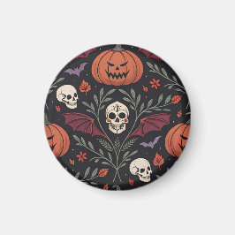 Halloween Vibes Pattern Magneet