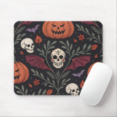 Halloween Vibes Pattern Muismat (Met muis)
