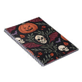 Halloween Vibes Pattern Notitieboek (Rechterzijde)