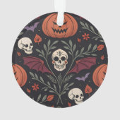 Halloween Vibes Pattern Ornament (achterkant)