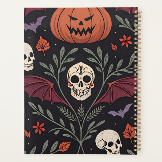 Halloween Vibes Pattern Planner (Achterkant)
