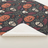 Halloween Vibes Pattern Sherpa Deken (3/4)