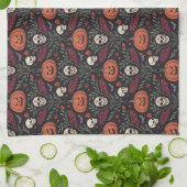 Halloween Vibes Pattern Theedoek (Gevouwen)