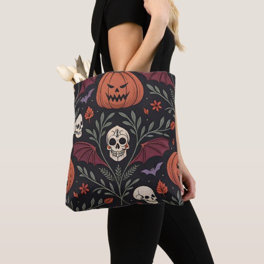 Halloween Vibes Pattern Tote Bag (Dichtbij)