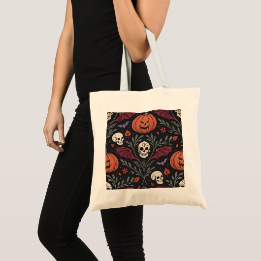 Halloween Vibes Pattern Tote Bag (Voorkant (product))