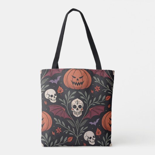 Halloween Vibes Pattern Tote Bag (Achterkant)