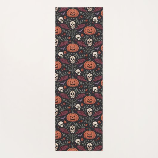 Halloween Vibes Pattern Yogamat (Achterkant)