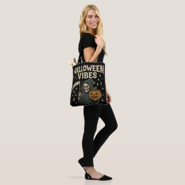 Halloween Vibes Reaper - Zwart Tote Bag