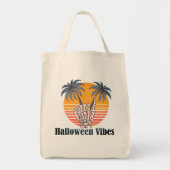 Halloween vibes: Tropisch skelet Tote Bag (Voorkant)