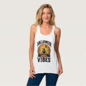 Halloween Vibes Vintage Heeft Geest Maandag Shirt (Volledige Voorkant)