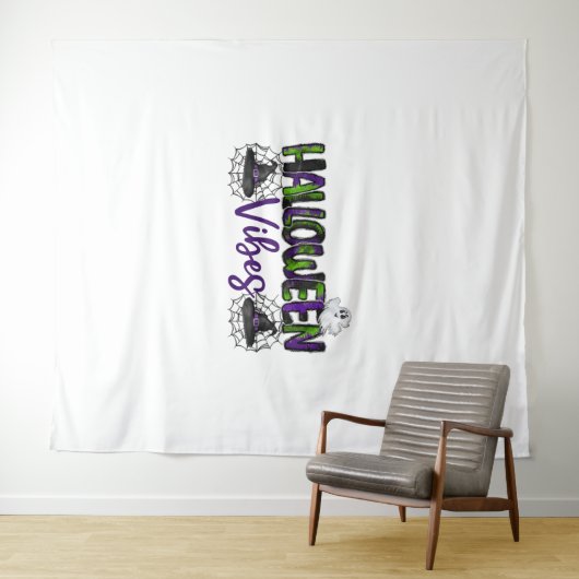 Halloween Vibes Wandkleed (In Situ (horizontaal))