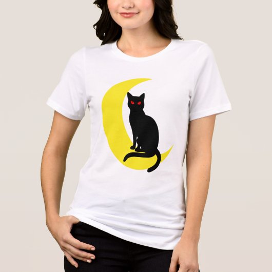 Halloween Vibrant Abstracte geometrische Tri-Blend Shirt (Voorkant)