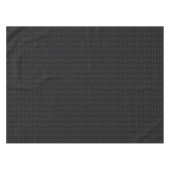 Halloween Victoriaans Black Brocade Damask Tafelkleed (Voorkant (Horizontaal))