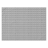 Halloween Victoriaans Damask Brocade Zwart op Wit Tafelkleed (Voorkant (Horizontaal))