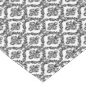 Halloween Victoriaans Damask Brocade Zwart op Wit Tafelkleed (Gekanteld)