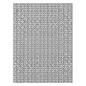 Halloween Victoriaans Damask Brocade Zwart op Wit Tafelkleed (Voorkant)