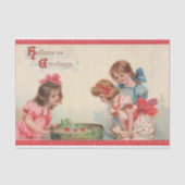 Halloween Victoriaans Edwardiaanse Decoupage Tissuepapier (Voorkant)